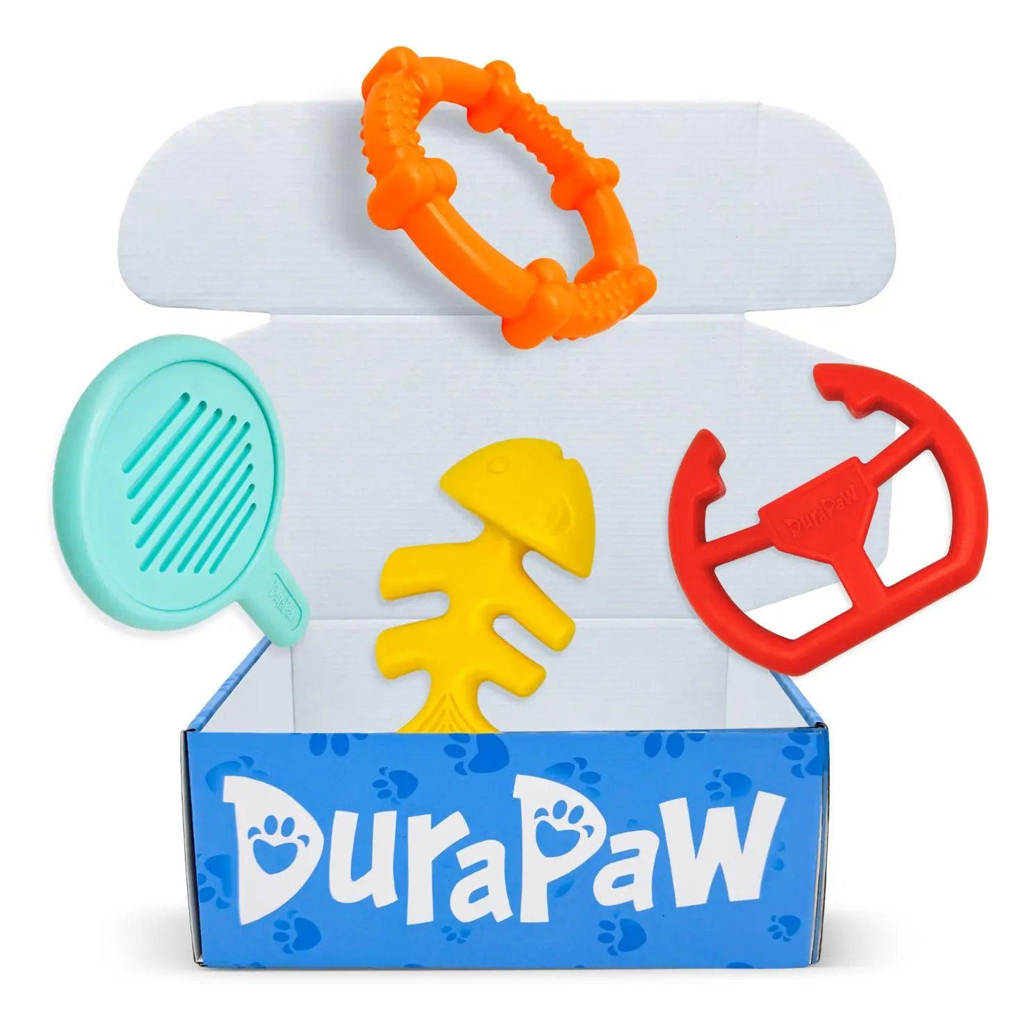 DuraPaw Tough Nylon Dog Toy Bundle Box