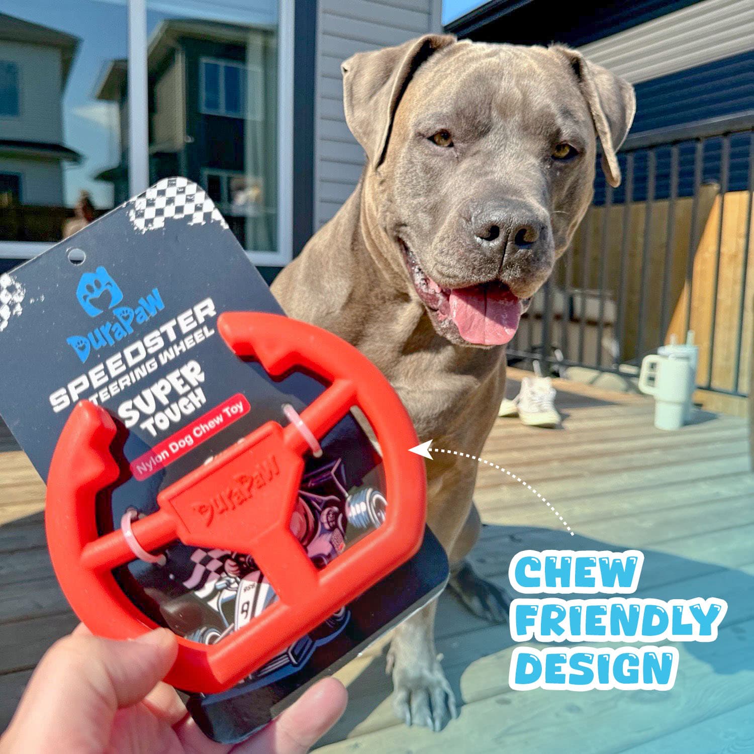 Super Tough Racing Wheel Dog Pet Chew Toy